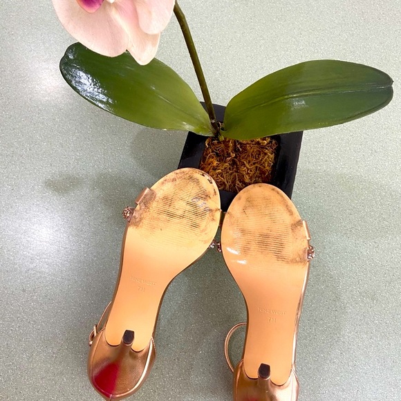 Nine West rose gold strappy stiletto sandals - Picture 5 of 10